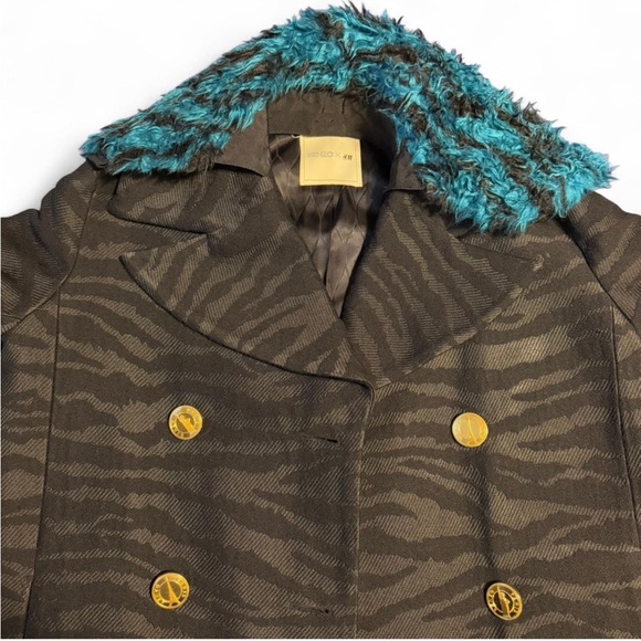Kenzo x H&M black zebra print coat - Picture 3 of 10
